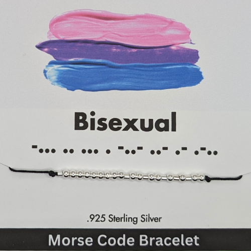 Bisexual Morse Code Bracelet