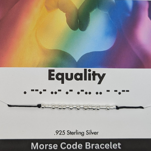 Equality Morse Code Bracelet