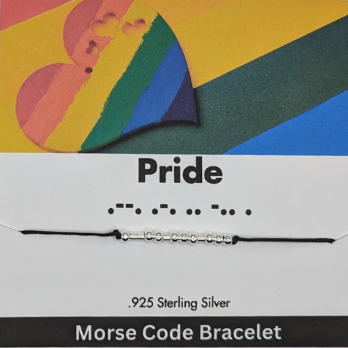 Pride Morse Code Bracelet