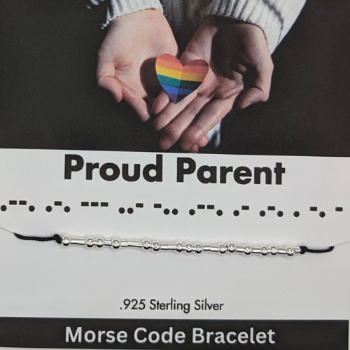 Proud Parent Morse Code Bracelet