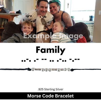 Custom Morse Code Bracelet